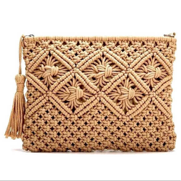 Boho Macrame Clutch - Picture 5 of 5